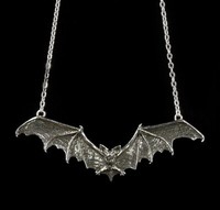 Gothic Bat - Alchemy Gothic Halskette - Fledermaus Vampir Halsschmuck Kette