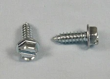 HI-TECH INDUSTRIES CAR DEALER LICENSE PLATE SCREWS SLOTTED HEX HEAD 100 SCREWS