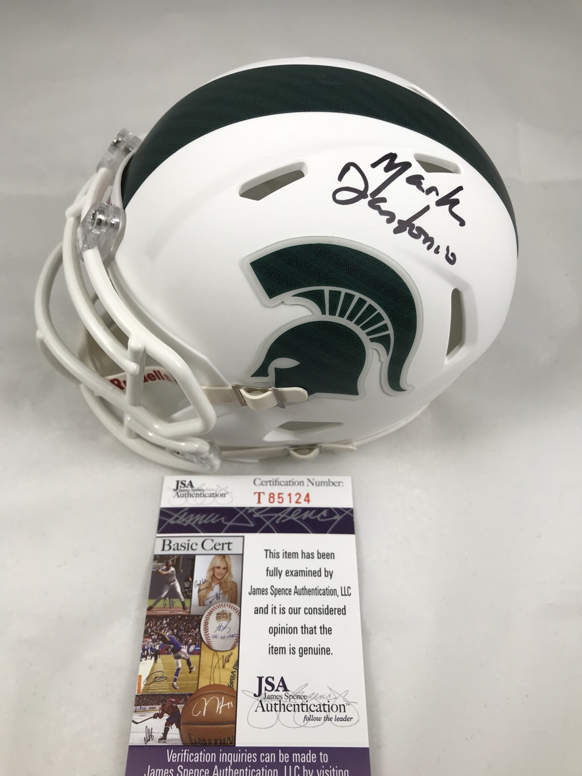 MARK DANTONIO Signed Autographed Michigan State Spartans Mini Helmet JSA COA 1 