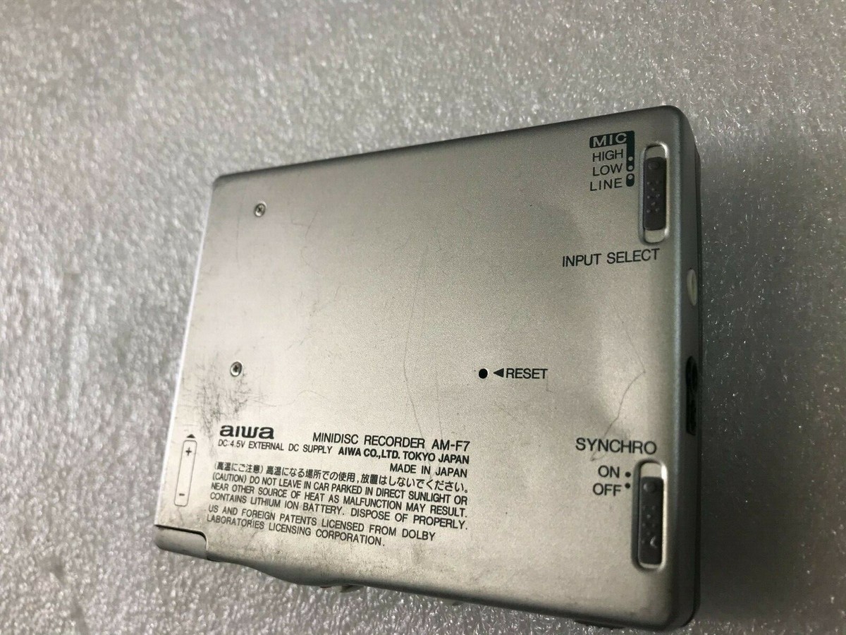 AIWA　アイワ　ポータブルMDレコーダー　AM-F7 MDウォークマン　激レア m87106691792_1.jpg?1711458603