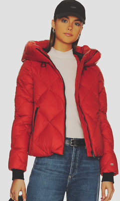 Soia & Kyo Down Puffer Jacket Coat 90% Down 700+ Fill Red Orange Spice 3X NWT