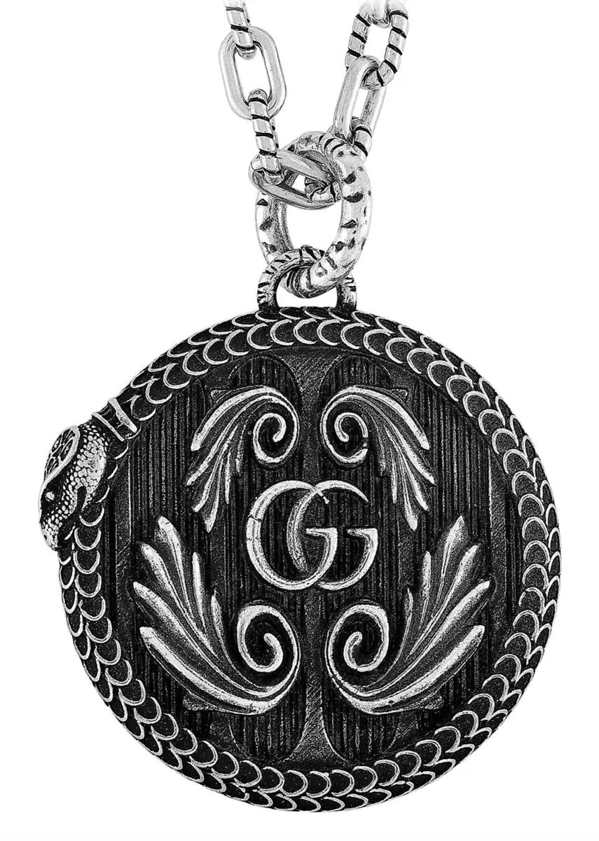 Snake necklace gucci deals