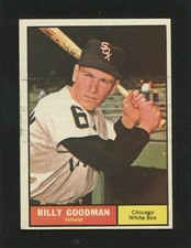 #247 BILLY GOODMAN, White Sox - 1961 Topps: VG-EX, factory pull L border 232452e
