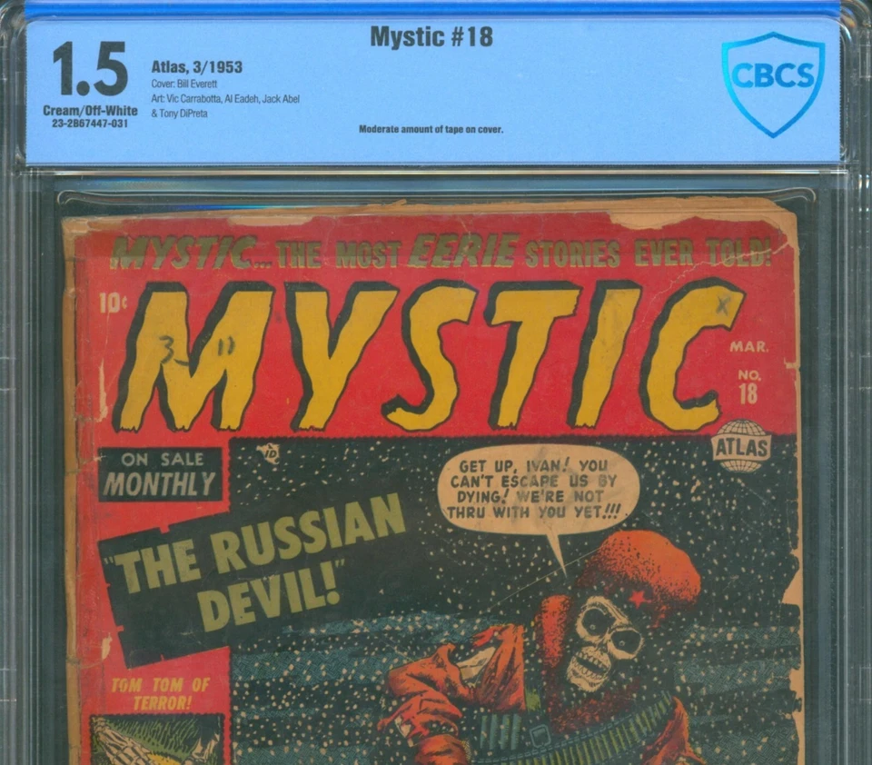 Mystic #18 (1953) ⭐ CBCS 1.5 ⭐ Bill Everett Russian Zombie Pre-Code Horror Atlas - Image 2 of 3