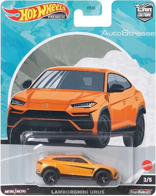 2022 Hot Wheels Premium Lamborghini Urus Orange Auto Strasse Car Culture
