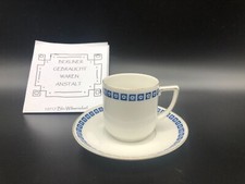 antike mokkatasse jugendstil➡️galluba & hoffmann ilmenau? porzellan➡️D&H5cm blau