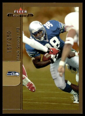 2002 Fleer Maximum To The Max Mack Strong 157/250 Seattle Seahawks #169 Georgia