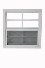 Shed window, playhouse or Chicken coop--16 x 16 vertical slider--White or Brown