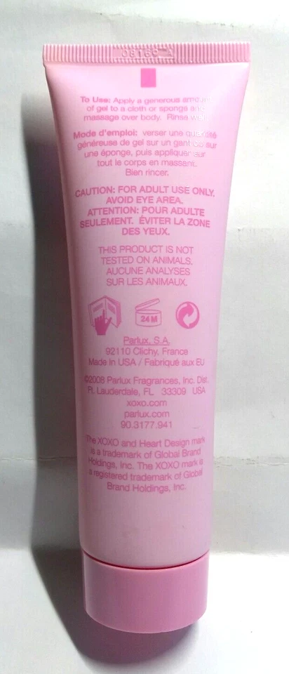 GEL DE DUCHA XOXO BY PARLUX 3,0 OZ NUEVO N/B FÓRMULA ORIGINAL Foto 2 de 2