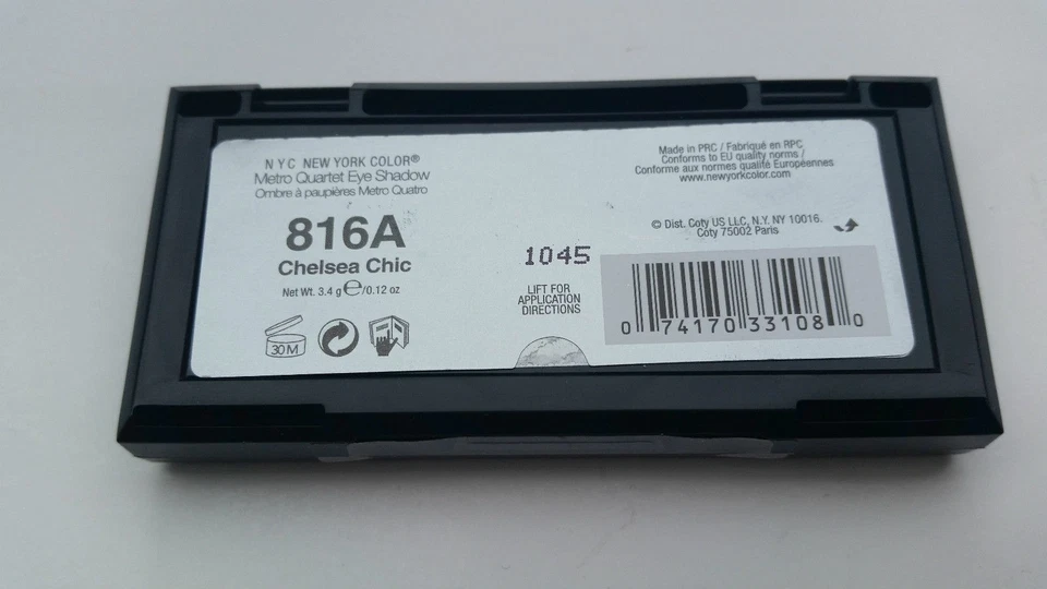 NYC METRO QUARTET EYE SHADOW PALETTE - CHELSEA CHIC 816A - QUAD - Image 2 of 2