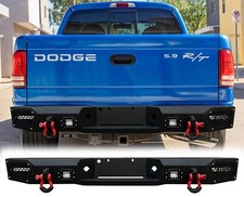 Vijay Steel Rear Bumper Wsensor Holeled Lightd-ring For1997-2004 Dodge Dakota Vijay Steel Rear Bumper Wsensor Holeled Lightd-ring For1997-2004 Dodge Dakota