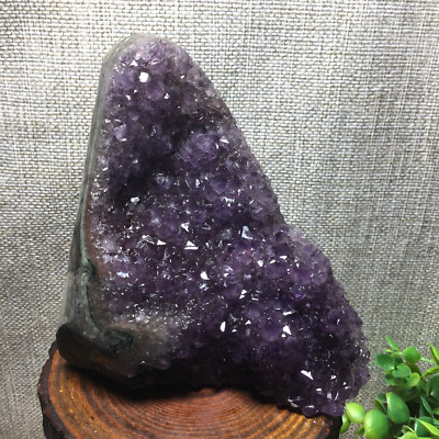 898g Natural Amethyst Cluster Geodes Cut Base Quartz Crystal Specimen 26