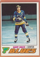 1977-78 TOPPS HOCKEY GARRY UNGER #35 BLUES NM *A10674