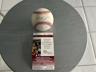 Bernie Williams In-Person SIGNED Rawlings 2000 World Series Baseball JSA