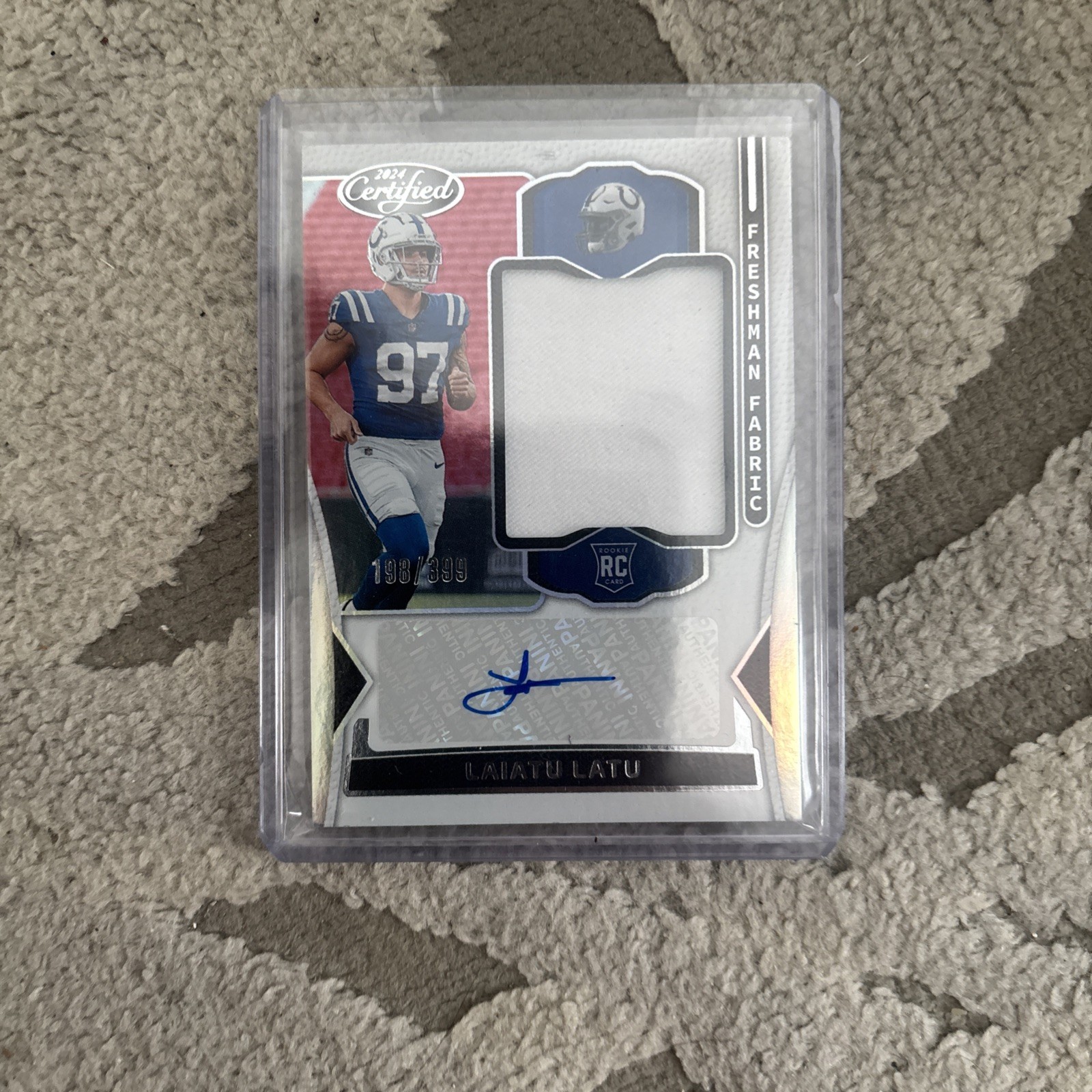 2024 Panini Certified - Freshman Fabric Mirror Signatures Laiatu Latu  /399 