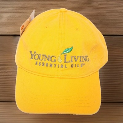 Young Living Essential Oils Baseball Hat Adjustable Cap YELLOW