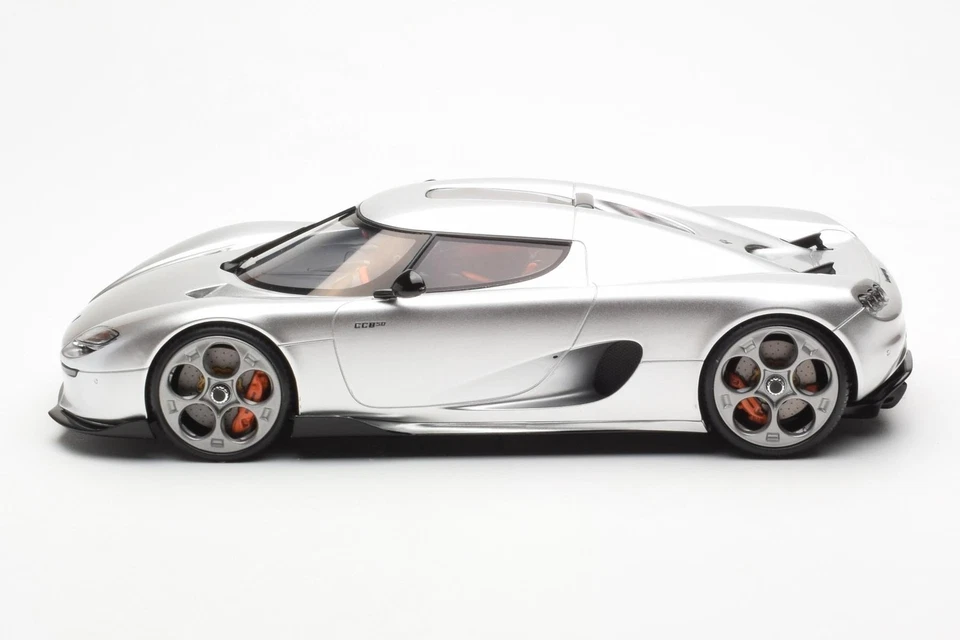 GT452 Koenigsegg CC850 Moon Silver GT Spirit 1/18 - Image 3 of 4