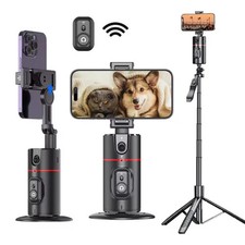 Gimbal Stabilizer Selfie Stick Wireless Tripod with Bluetooth Shutter Monopod