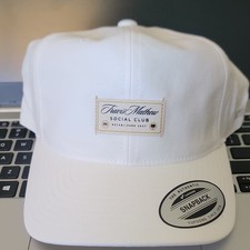 TravisMathew Social Club White Solid Adjustab...