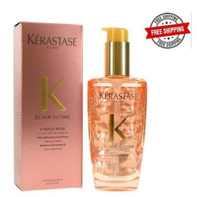 Kerastase Elixir Ultime L'HUILE ROSE The Imperial Oil 3.4oz/100ml NEW SEALED