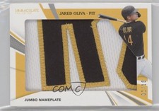 2021 Panini Immaculate Jumbo Jerseys Nameplate 1/10 Jared Oliva #JJ-JOA v9t
