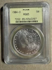 🔥 1904-O Morgan Silver Dollar PCGS MS 65 Early Green Label Holder BU White