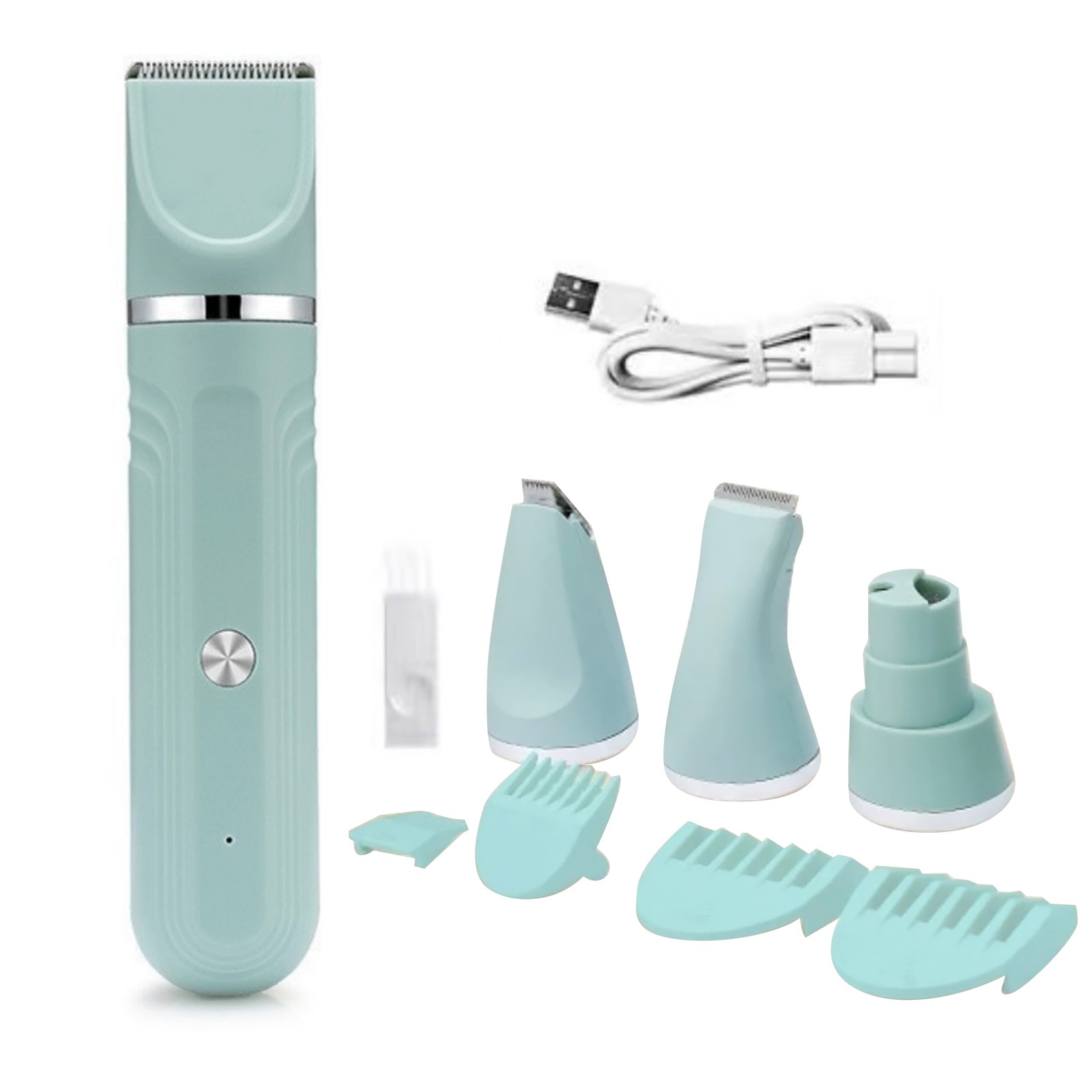 4-in-1 Electric Pet Grooming Clippers for Cats & Dogs - Trimmer & Hair Cutter FF