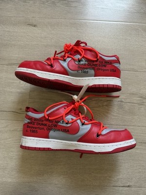 Nike Dunk Low x Off-White University Red Size 7.5
