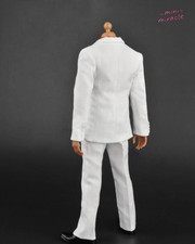 1 Juego Ropa Soldado Hombre Traje 12" Figura de Acción 1/6 Blanco Listo para Batalla Personalizado