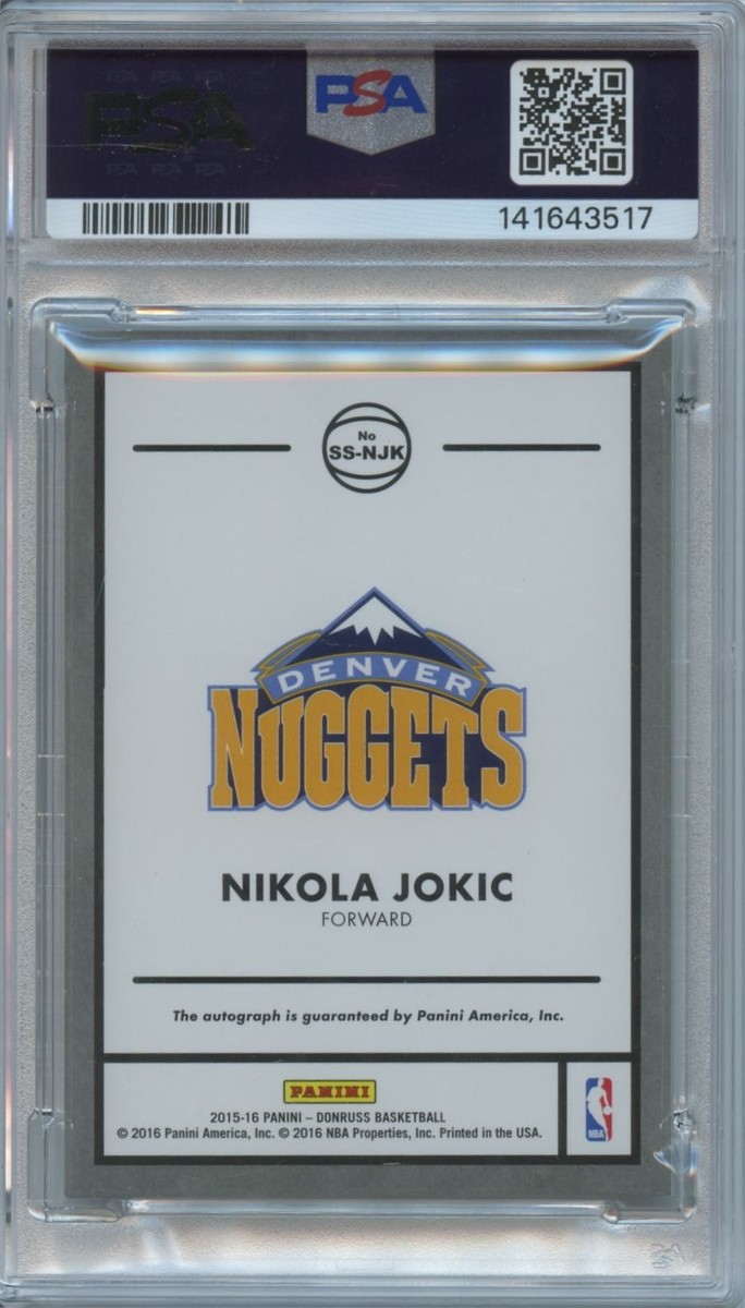Nikola Jokic 2015-16 Donruss Auto Autograph Rookie RC Denver