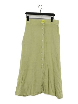 120% Lino Women's Maxi Skirt W 30 in Green 100% Other Long Maxi