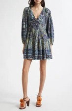 NWT Ulla Johnson Blue Portofino Anika Mini Dress 8