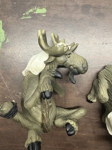 Big Sky Carvers Mountain Moose Figurine Lot Handcrafted Resin Woodland Decor