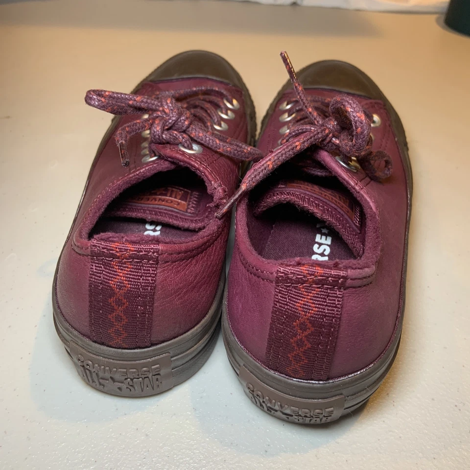 Zapatillas deportivas Converse Chuck Taylor para mujer talla 6,5 All Star marrón granate [P6] Foto 3 de 4