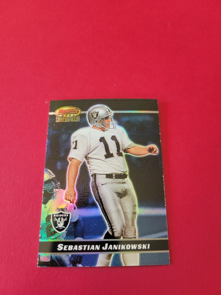2000 Bowman's Best - Sebastian Janikowski #134 /1499 RC - Image 2 of 4