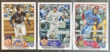 2023 Topps - 3 Card MLB Lot - Brett Baty, Kris Bryant, Brandon Marsh