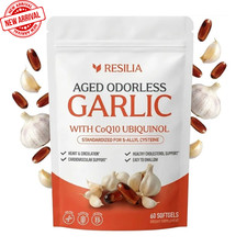 Resilia Garlic Extract 600mg Softgels (60 Cou...