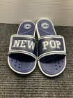 Funky Monkey Sandals Mens Size 9 Navy Blue Slide Shoes NEW POP Massage Footbed — photo 2