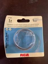 PHONE LINE CORD 1-ft - connects wall-mount phone to outlet RCA TP130N