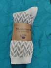 New Women's Ladies Bearpaw 6 Pair Boot Socks Ivory — photo 1