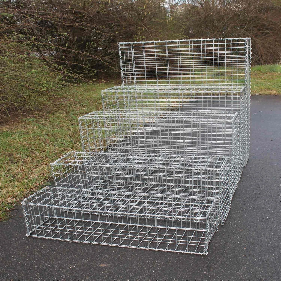 Gabionen Steinkorb Drahtkorb Zaun Steingabione Sichtschutz Wand Mauer Säule 30cm - Bild 2 von 4