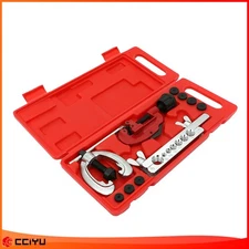 ✅Double Flaring Brake Line Tool Kit Tubing Car Truck Repair Tool W/ Tube Cutter