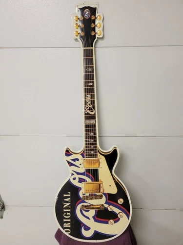 RARE 1997 Original Coors Beer Guitar Tin / Metal Sign 44x15 Inches VINTAGE