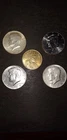 1964 Kennedy Half Dollar coin plus four Bonus Coins.