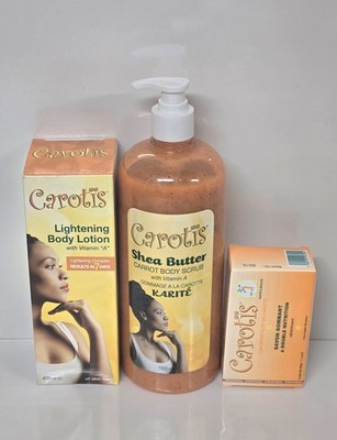 CAROTIS Body Lotion 500ml, Shower Gel 1000ml & Soap Free And Fast Shipping