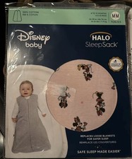 Disney Baby Halo Cotton Sleep Sack Swaddle Minnie Mouse Size Newborn 6-12 Months