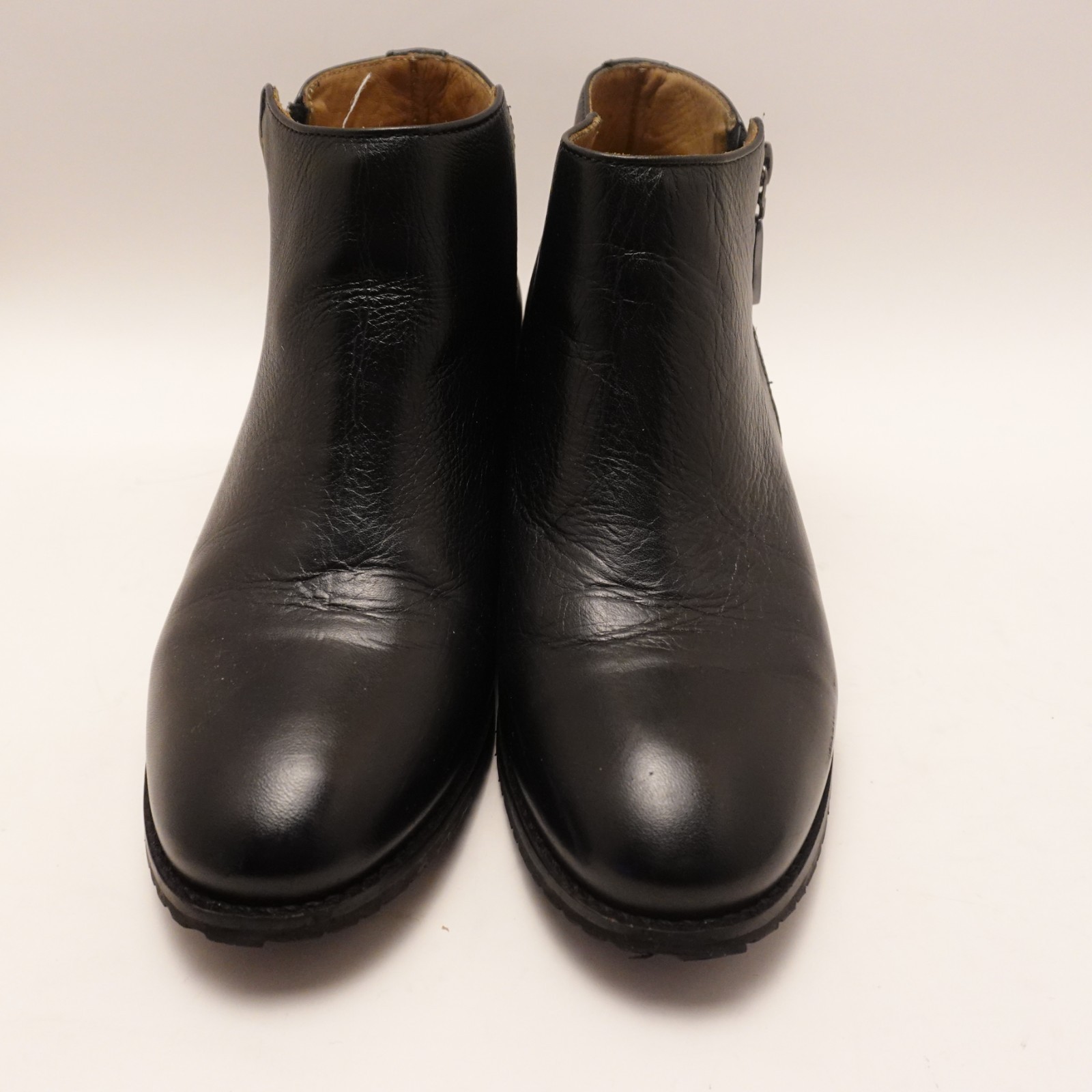 Samuel Hubbard Women's 7.5 M 'Valencia' Ankle Boot Black Leather Zipper Boots