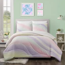 Teen Full/Queen Pastel Swirl Comforter Set - Makers Collective