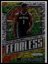 2022-23 Panini Prizm #19 Zion Williamson Fearless Prizms Fast Break