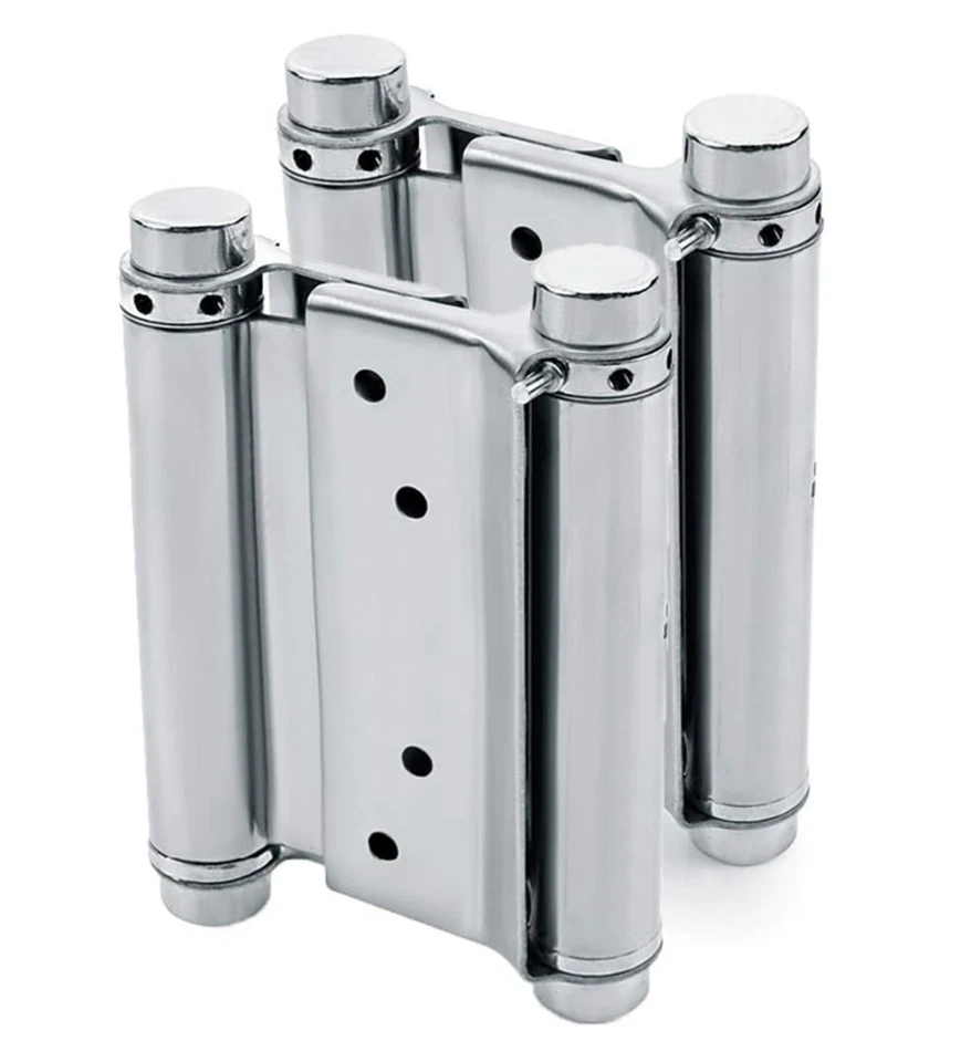 2 Pairs (4Pcs) of 3" Stainless Steel Cafe Saloon Door Swing Self Closing Doub... - Image 1 of 1